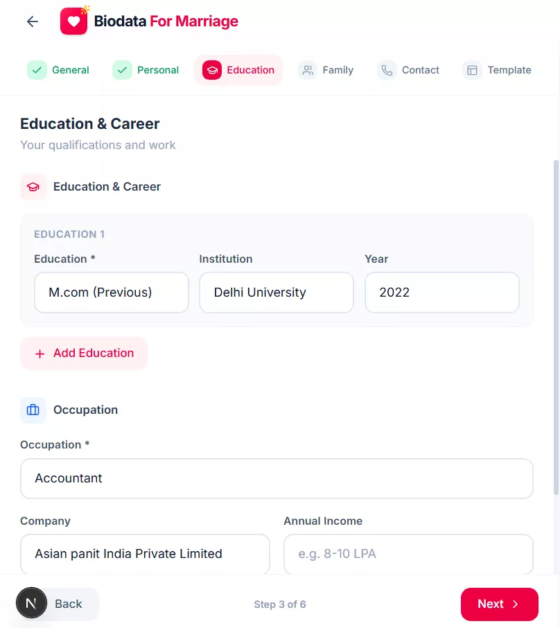 Education & Career